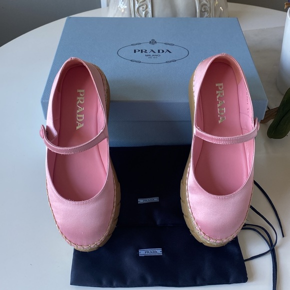 Prada Satin platform Mary Jane flats NWT - Picture 9 of 10